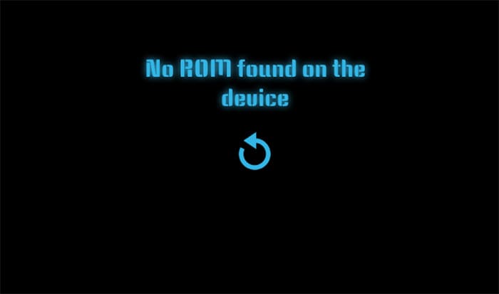 No ROM found