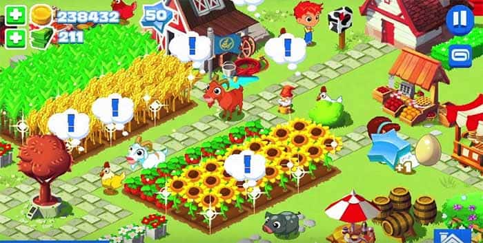 Сбор урожая в игре