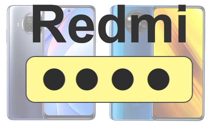 Пароль для приложений Xiaomi Redmi