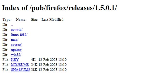 Старые версии Mozilla Firefox