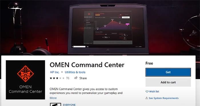 Omen Gaming Hub в Microsoft Store